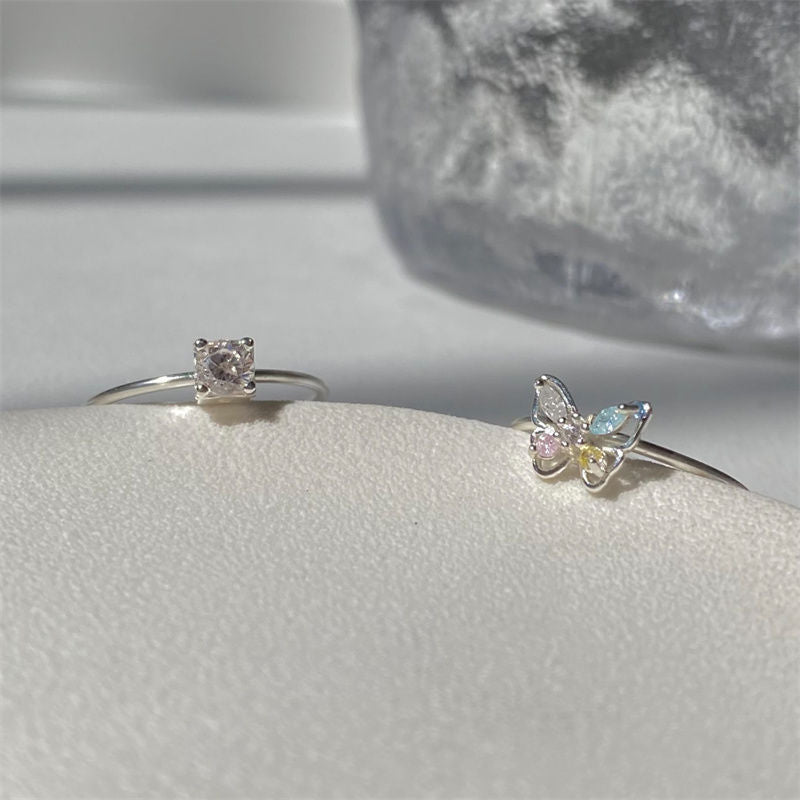 Three-dimensional Zircon Female Simple Design For Rings