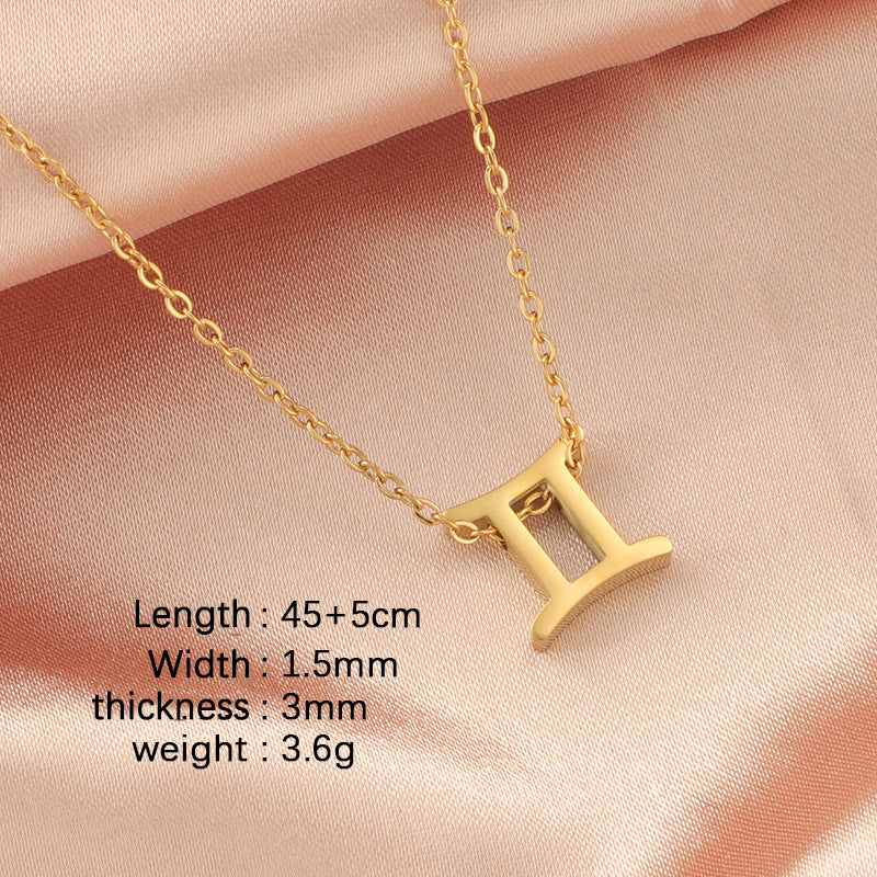 Twee Constellations Constellation Clavicle Chain Card Necklaces