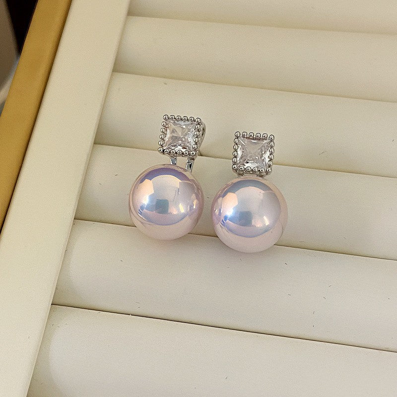 Shining Diamond Irregular Round Female Special Earrings