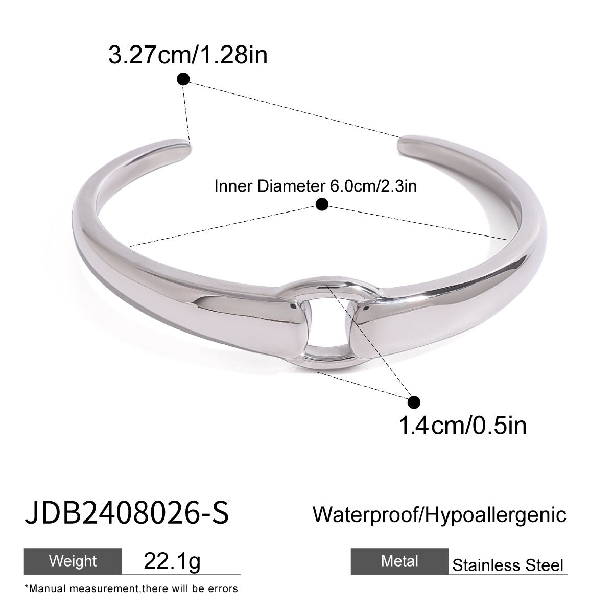 Design Stainless Steel Gold Sier Contrast Color Earrings