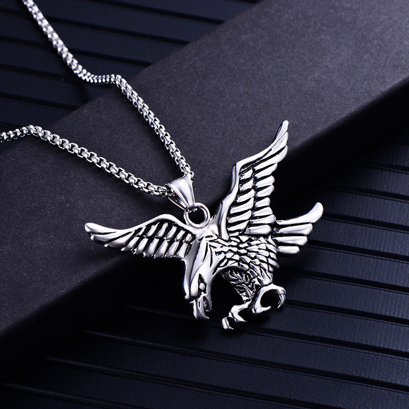 Men's Retro Trendy Domineering Stainless Steel Creative Necklaces