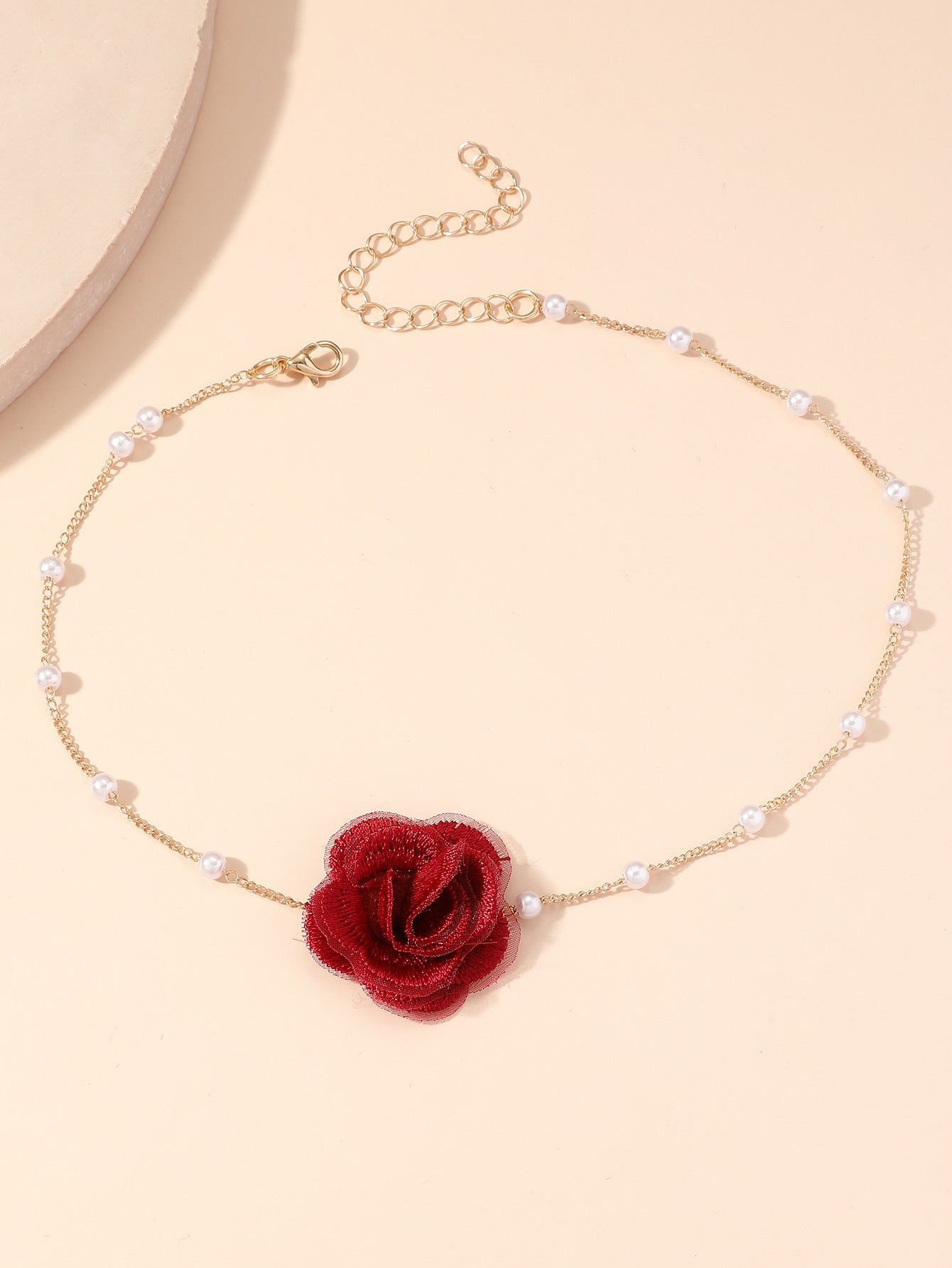 Flower Super Fairy Fashion Short Pearl Necklaces