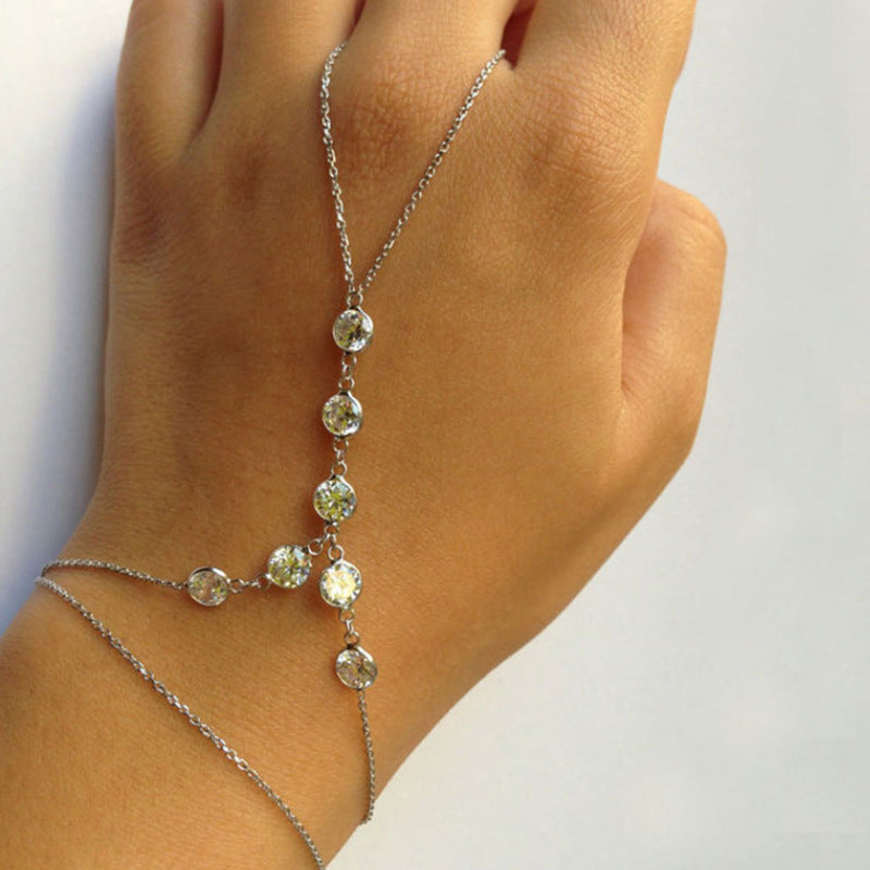 Women's Summer Jewelry Alloy Double-sided Diamond With Bracelets