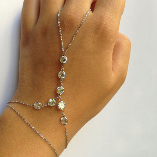 Women's Summer Jewelry Alloy Double-sided Diamond With Bracelets