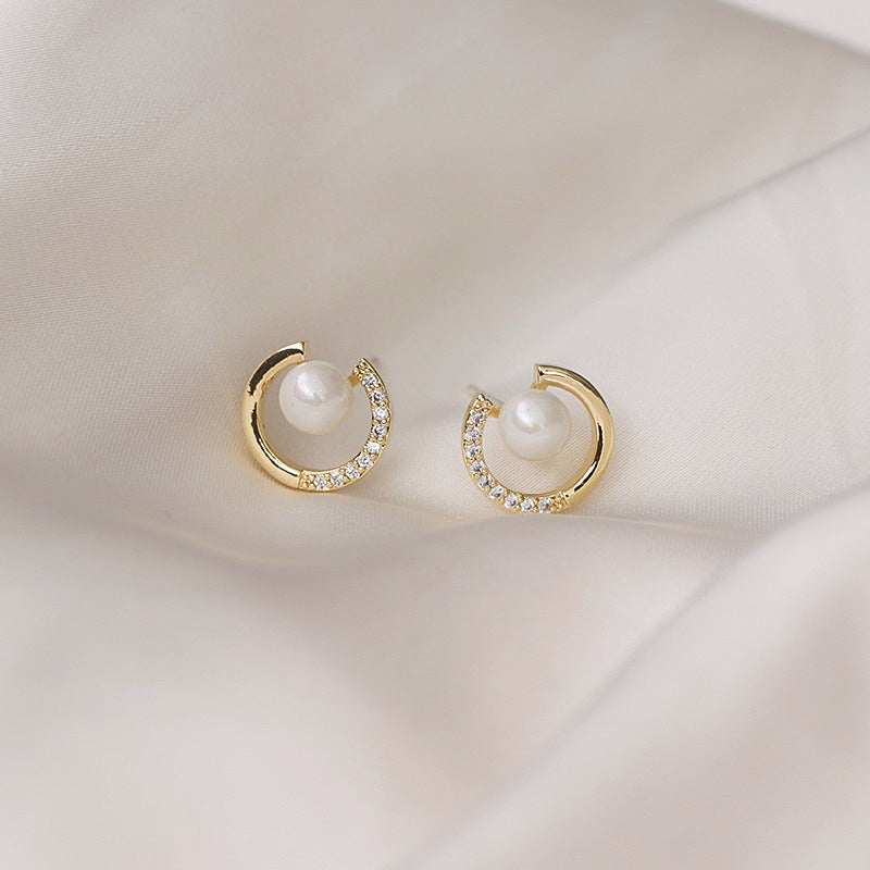 Women's Luxury High-grade Sier Needle Simple Elegance Earrings