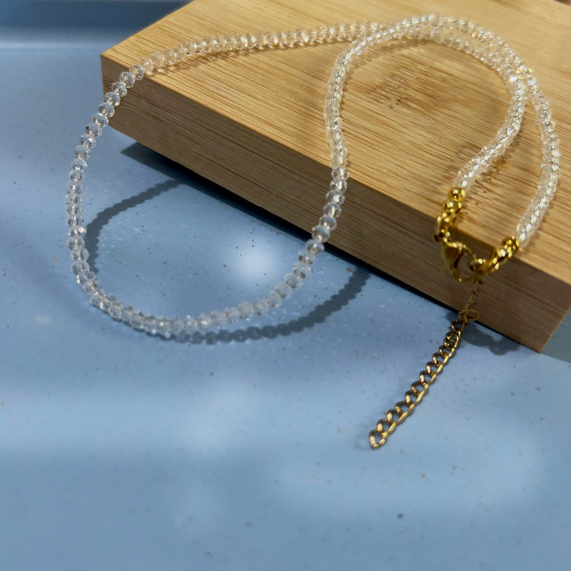 Twin Titanium Steel Plated English Letter Necklaces