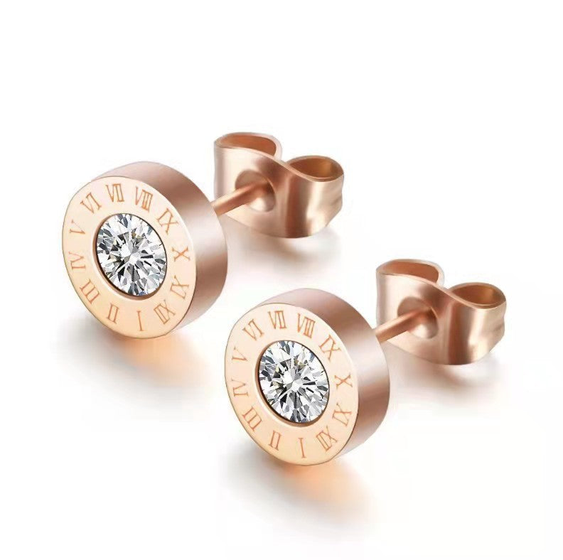 Zircon Small Ear Versatile Rhinestone Simple Rings