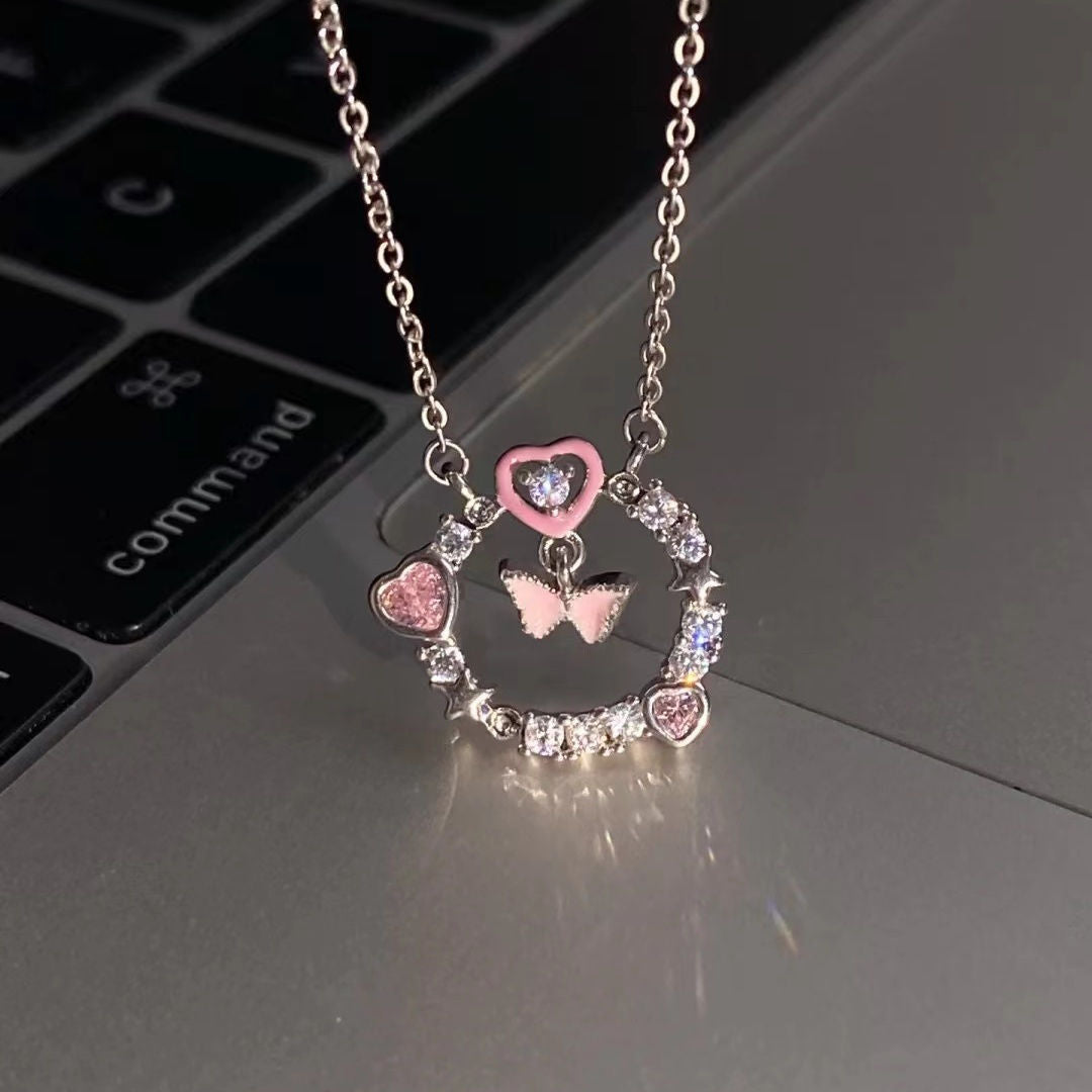 Thorn Female Dopamine Couple Drip Glazed Necklaces