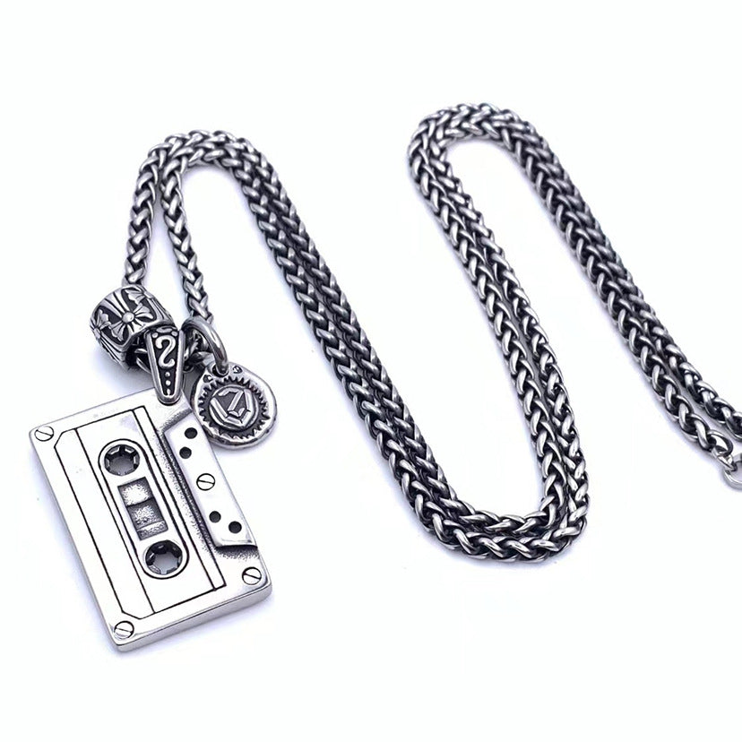 Men's Street Tape Fashion Creative Retro Personalized Hip Hop Necklaces