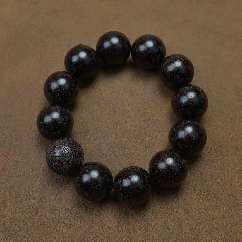 Women's & Men's Red Jasper Mud Material Indonesia Real Venus Lobular Rosewood High Bracelets