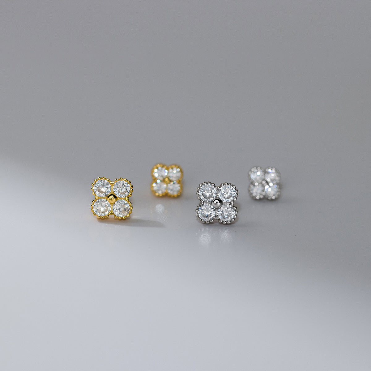Leaf Clover Ear Korean Style Fashion Earrings