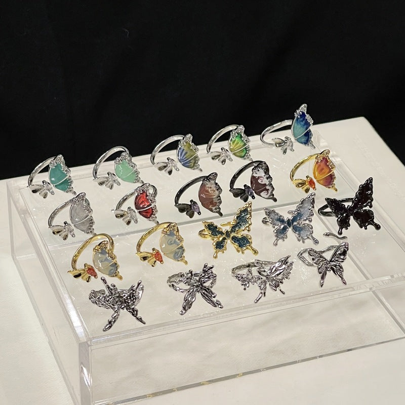 Series Open Personalized Minority Design Cold Wind Drip Rings