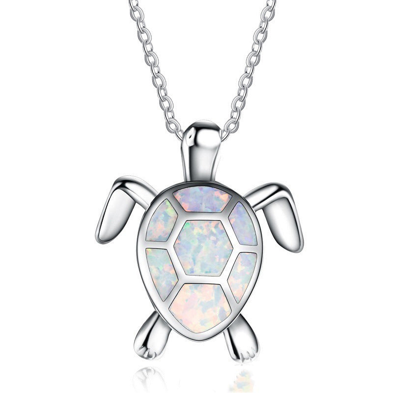 Opal Turtle Simple Ocean Heart Popular Pendants