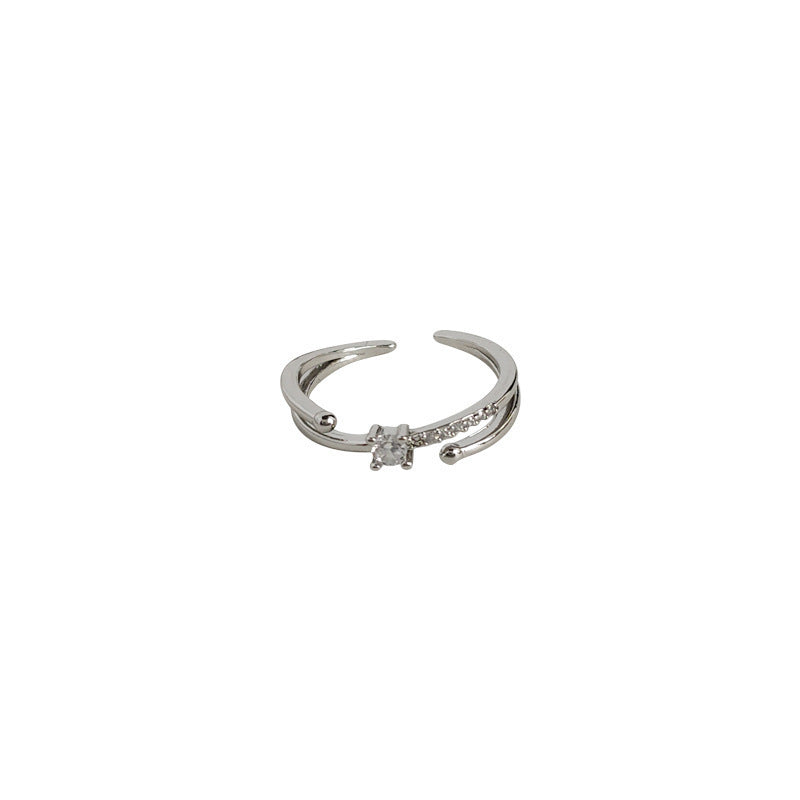 French Switchable Index Finger Interwoven Star Rings