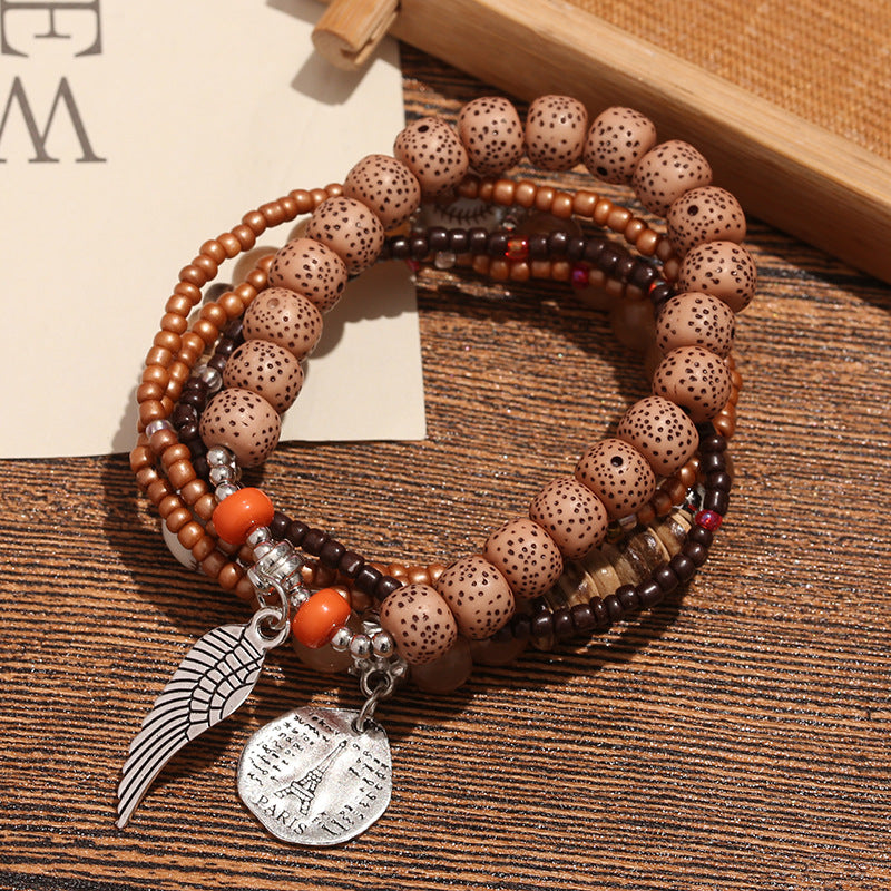 Women's Bohemian Beads Wings Personalized Ethnic Style Bracelets
