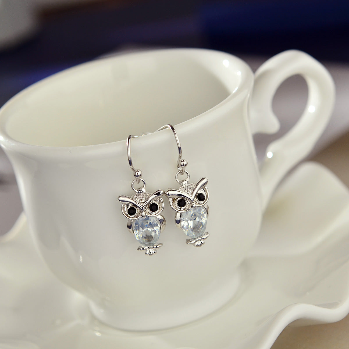 Women's Animal Series Small Fresh Owl Jewelry Earrings