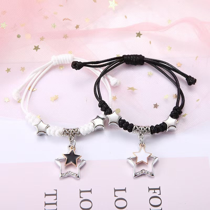 Women's & Men's Woven Couple Pair Female Friends Sisters Bracelets