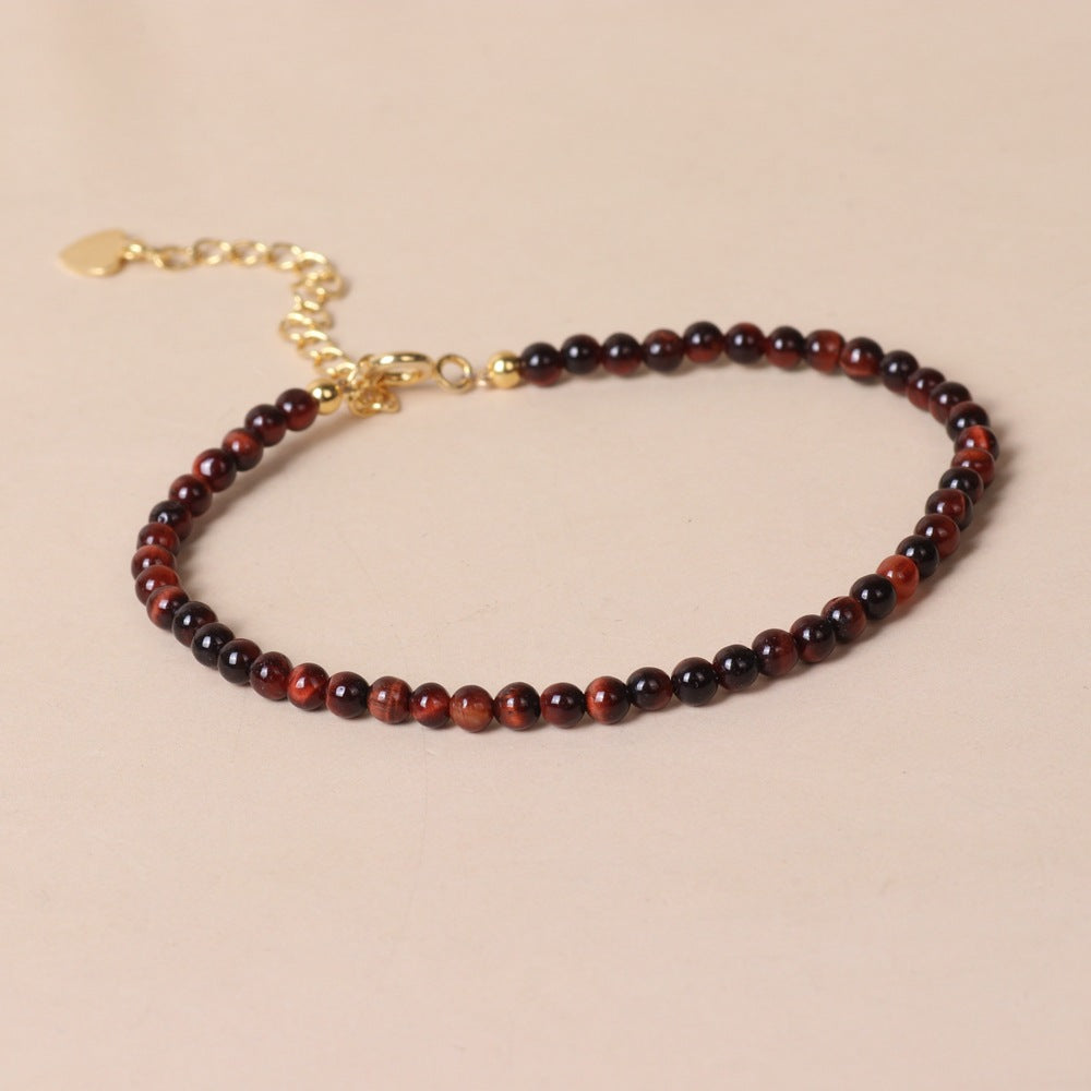 Fine Natural Stone Surface Cutting Beads Bracelets