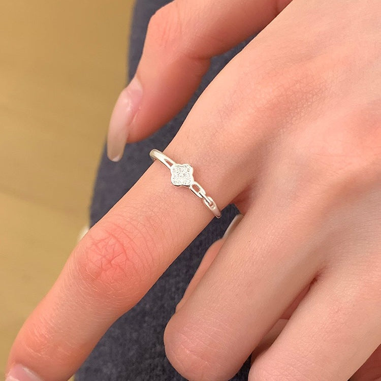 Women's Fashion Twin Elegant Open Style Index Ring