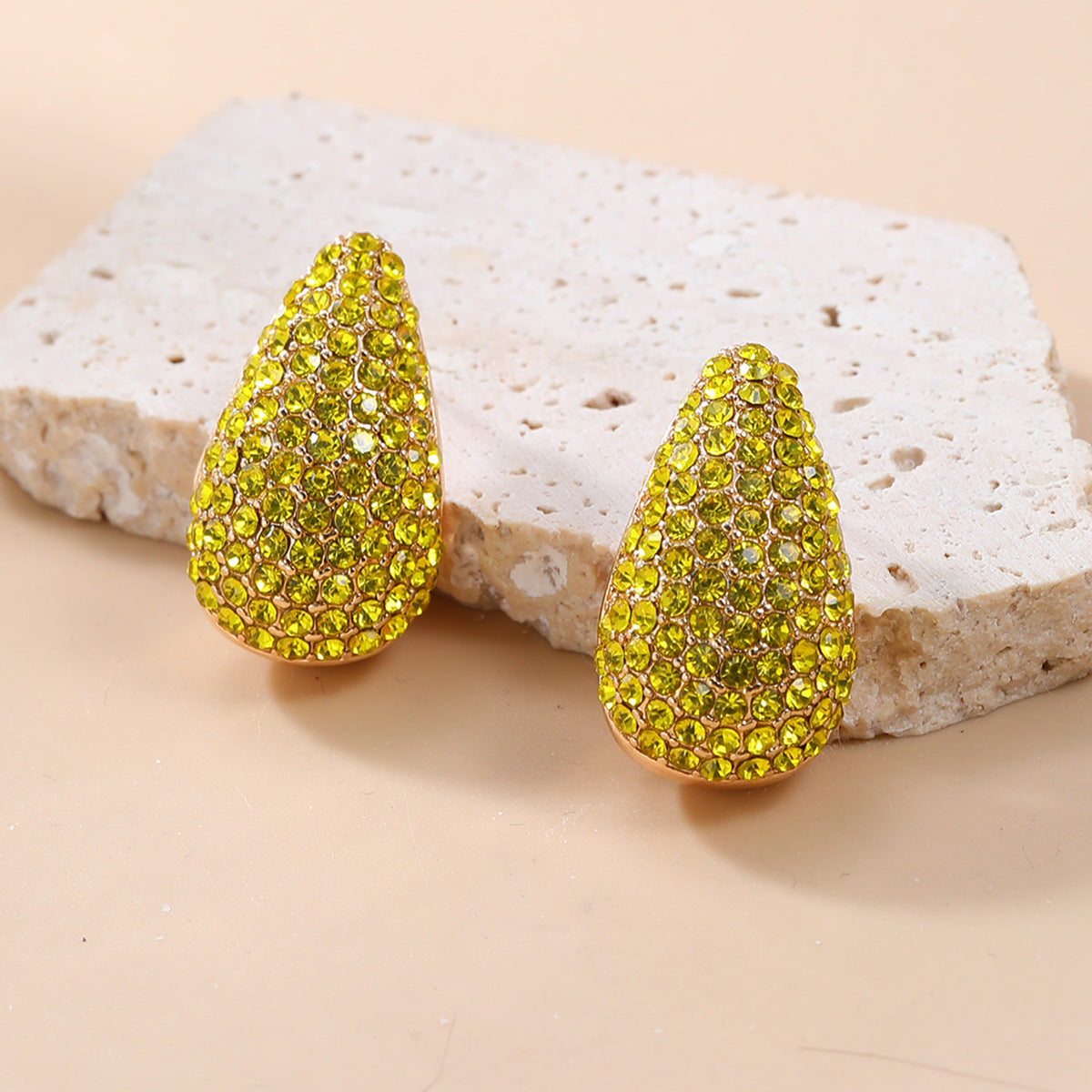 Women's Diamond Water Drop-shaped Exaggerated Geometric Party Earrings