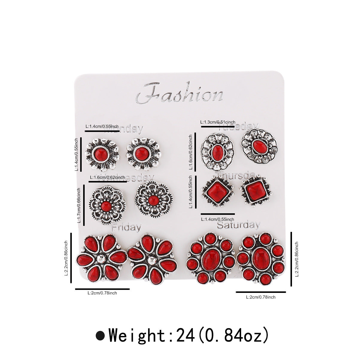 Heart Water Drops Geometric Pairs Earings Stud Earrings