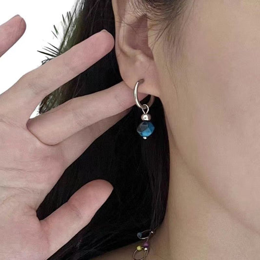Women's & Men's Pearl Titanium Steel For Couple Unisex Earrings