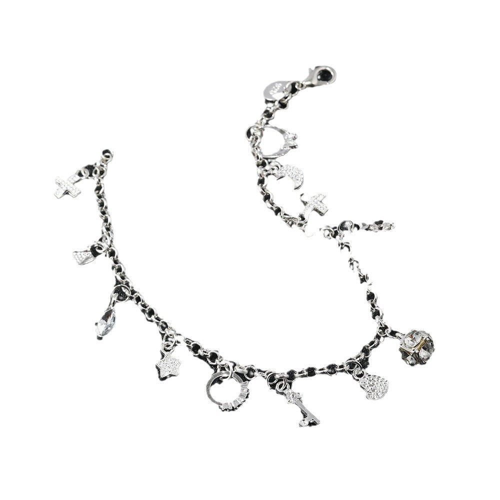 Creative Attractive Women's Sier Fashion Thirteen Bracelet