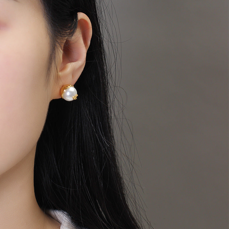 Pearl Queen Mother Elegant High Sense Earrings