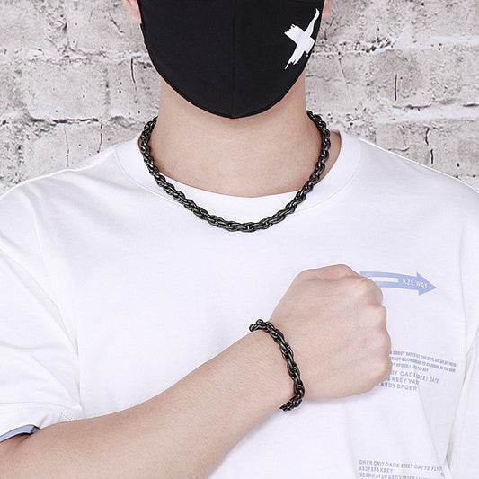 Men's Accessories Vintage Black Dot Pattern Hip Bracelets