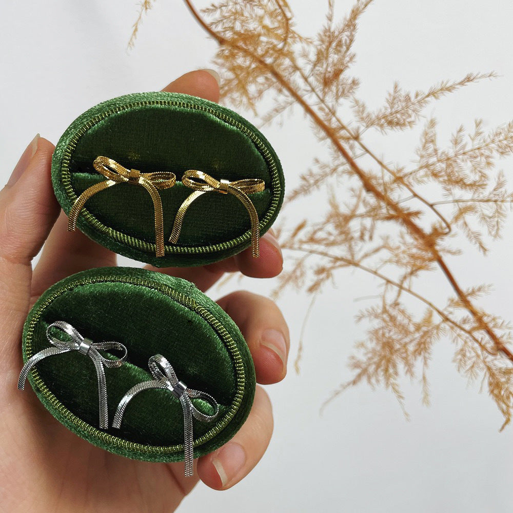 Soft Snake Bone Bow Bandage Ear Earrings