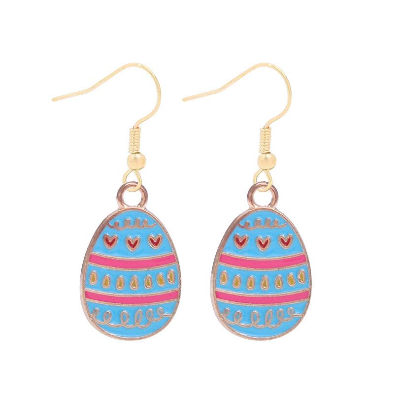 Cartoon Dripping Oil Alloy Rabbit Rejuvenating Earrings