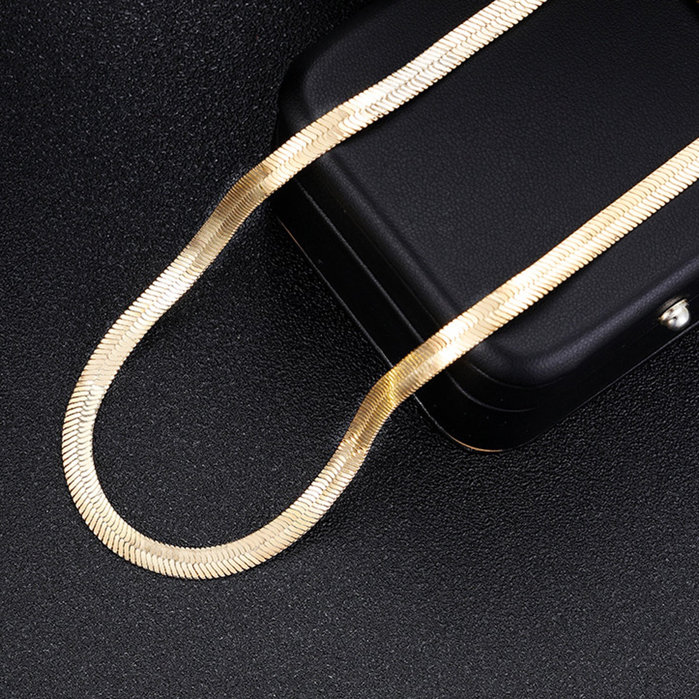 Snake Bones Chain Real Gold Light Luxury Necklaces