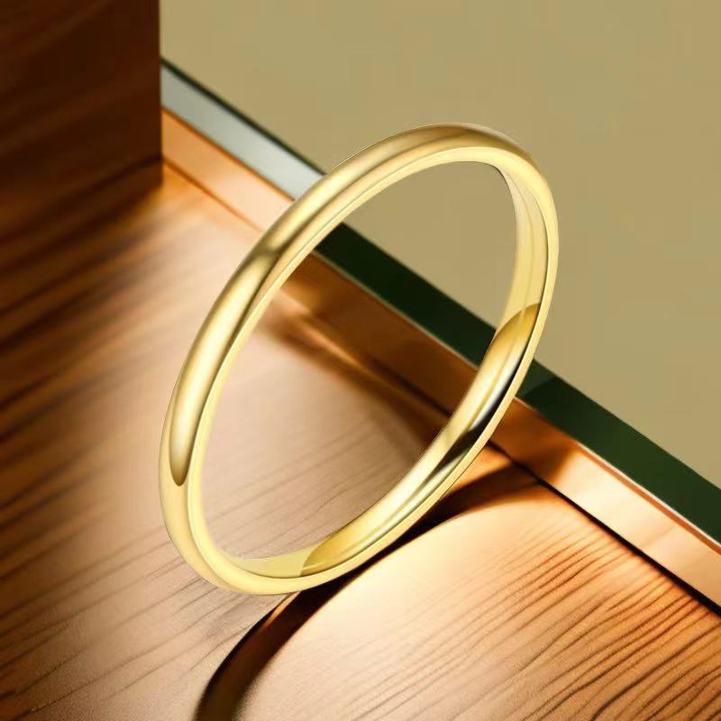 Women's Steel For Simple Fashionable Very Fine Niche Rings