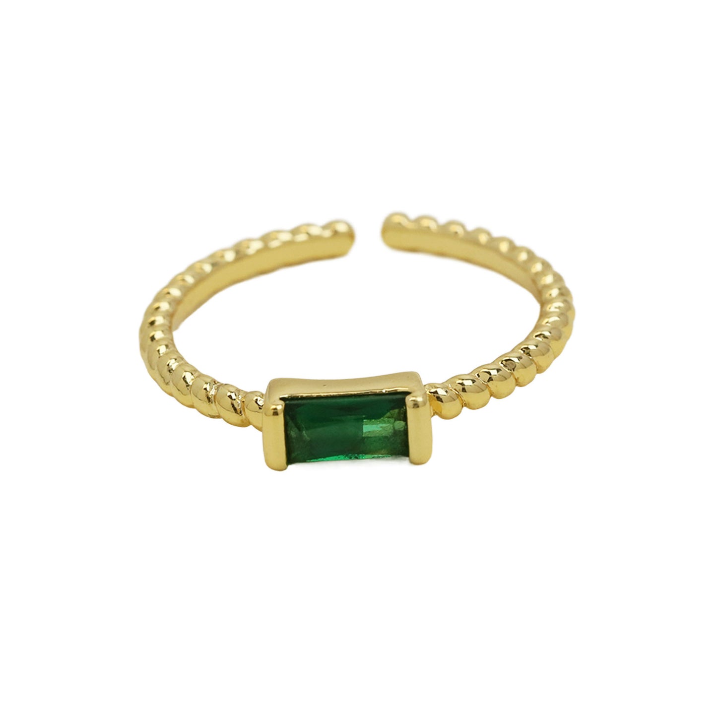 Square December Birthday Stone Simple Fashion Rings