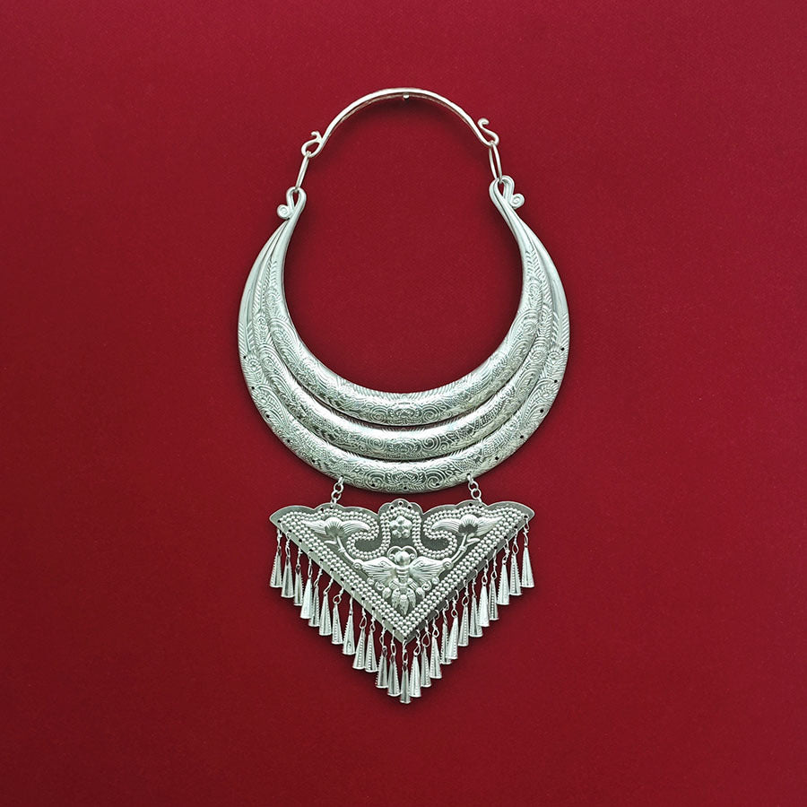 Ethnic Minority Characteristic Large Festival Perform Dance Pattern Collar