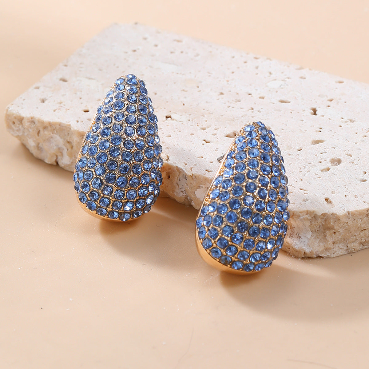 Women's Diamond Water Drop-shaped Exaggerated Geometric Party Earrings