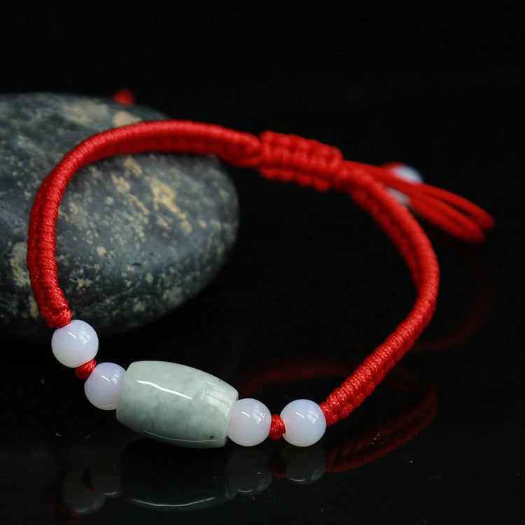 Jade Red Rope Wrist String Hand-woven Bracelets