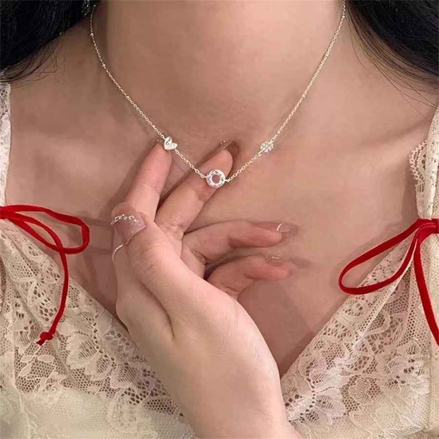 Women's Sier Bread Head Thin Design High-grade Bracelets