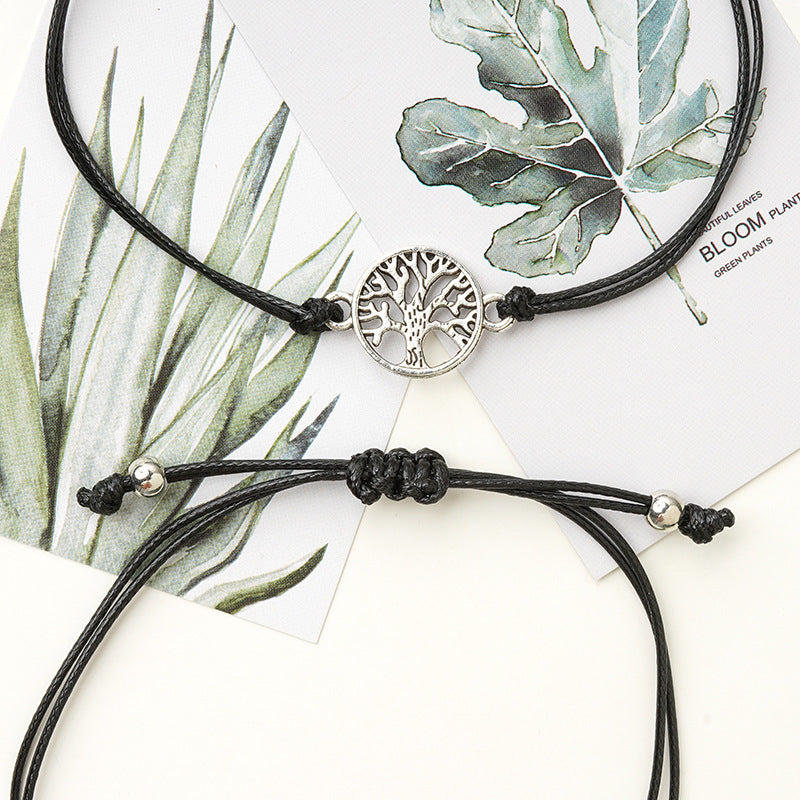 Ornament Card Simple Alloy Hollow Lucky Bracelets