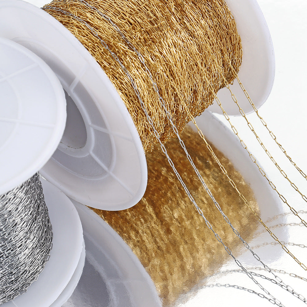 Innovative Chain Titanium Real Gold Color Jewelry Accessories