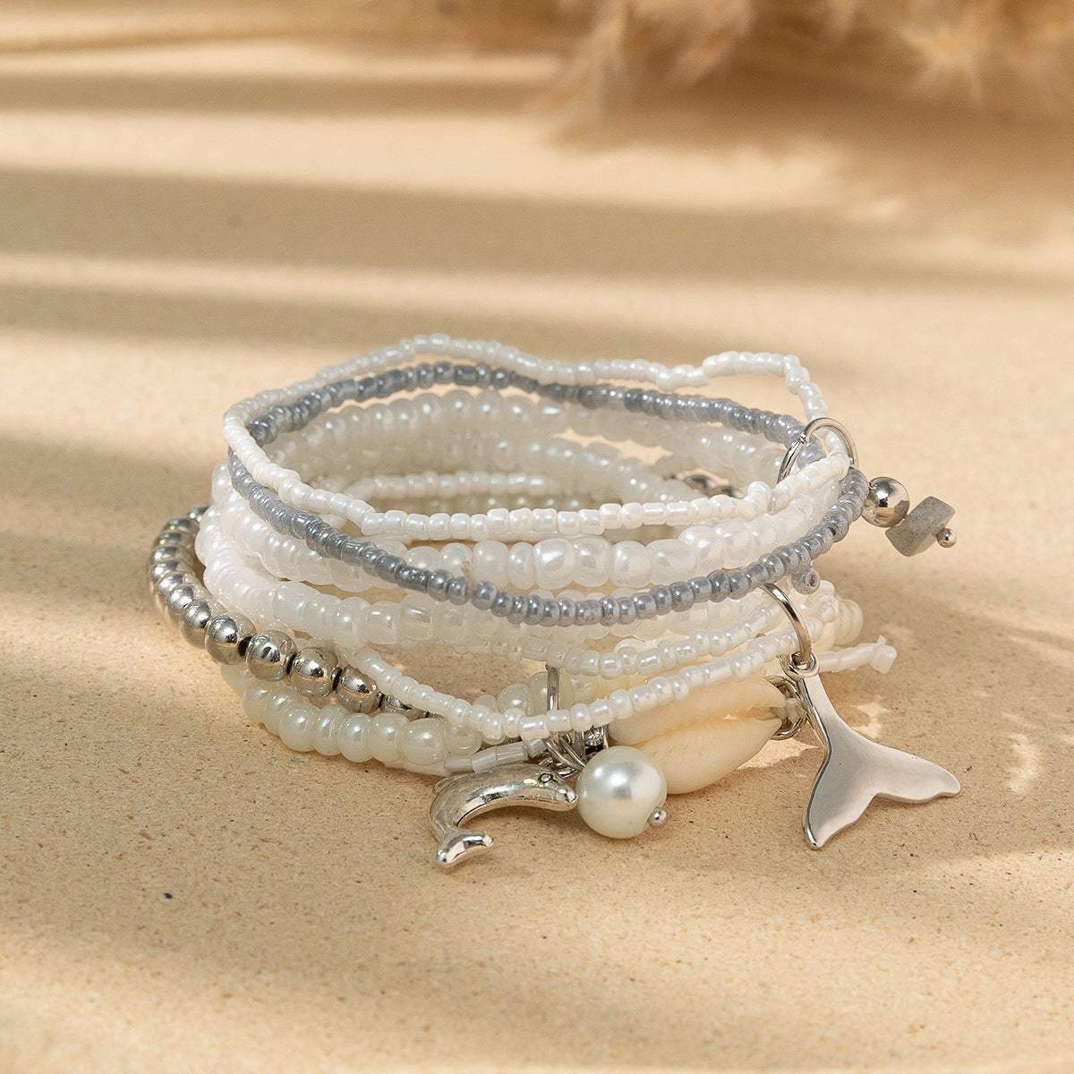 Style Bohemian Bead Design Sense Niche Contrast Bracelets
