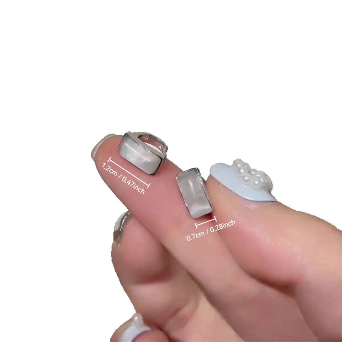 Women's Small Square Ear Clip Fresh Cold Style High-grade For Refined Rings