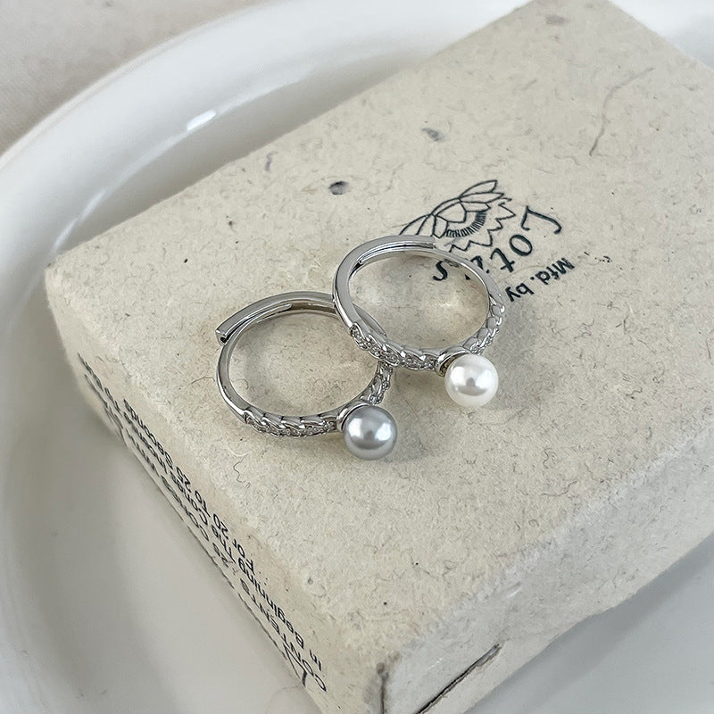 Open-end Zircon Female Light Luxury Minority Rings