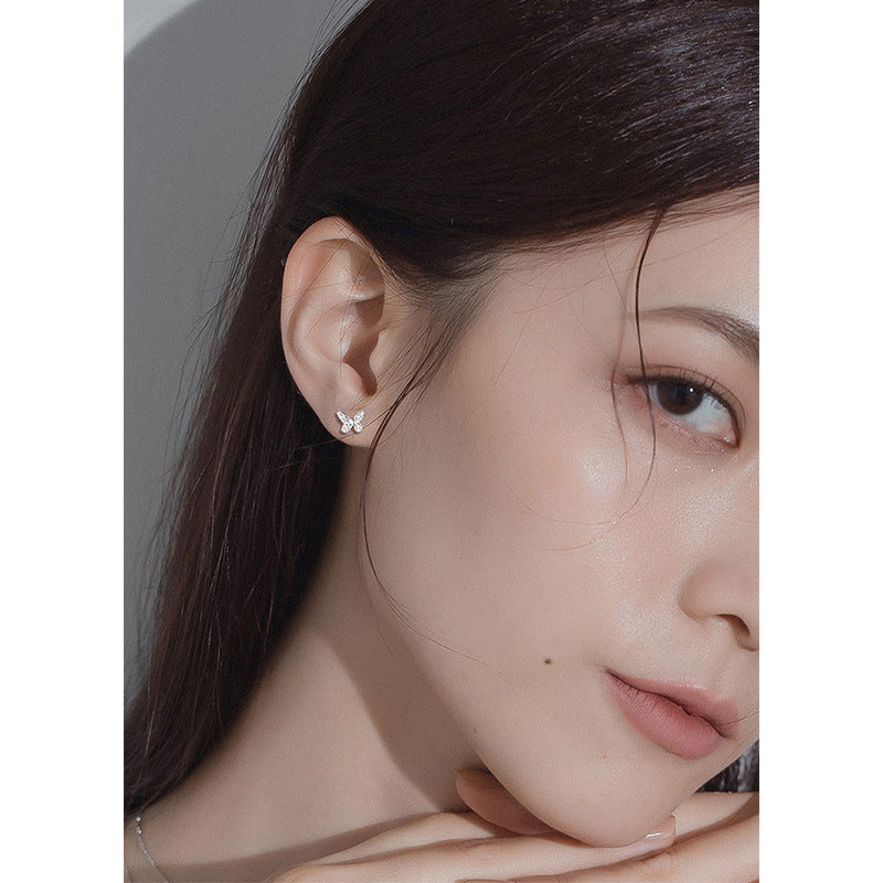 Nail Female Simple Compact Double-sided Screw Earrings