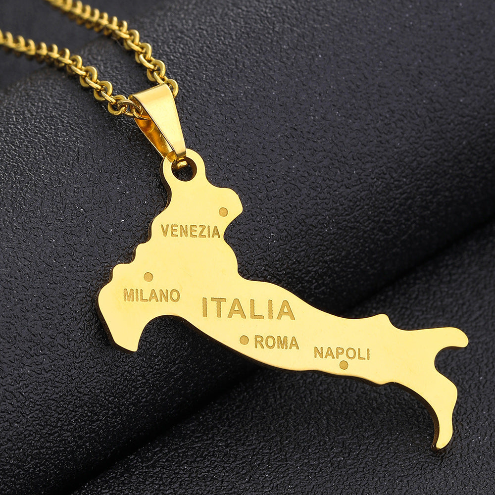Women's Stainless Steel National Style Niche Design Light Luxury Necklaces