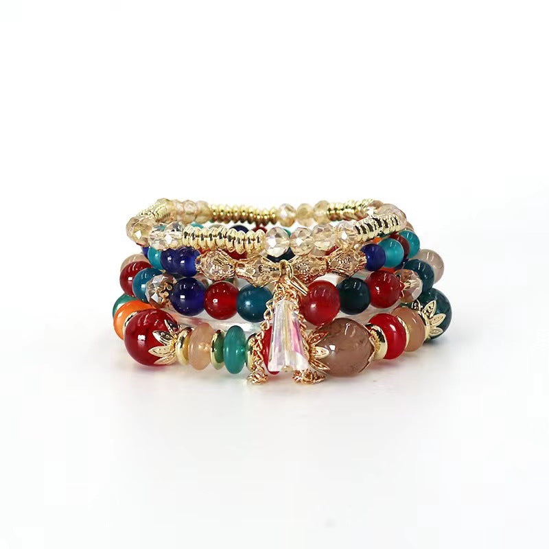 Women's Bohemian Elegant Crystal Exotic Suit Jewelry Bracelets