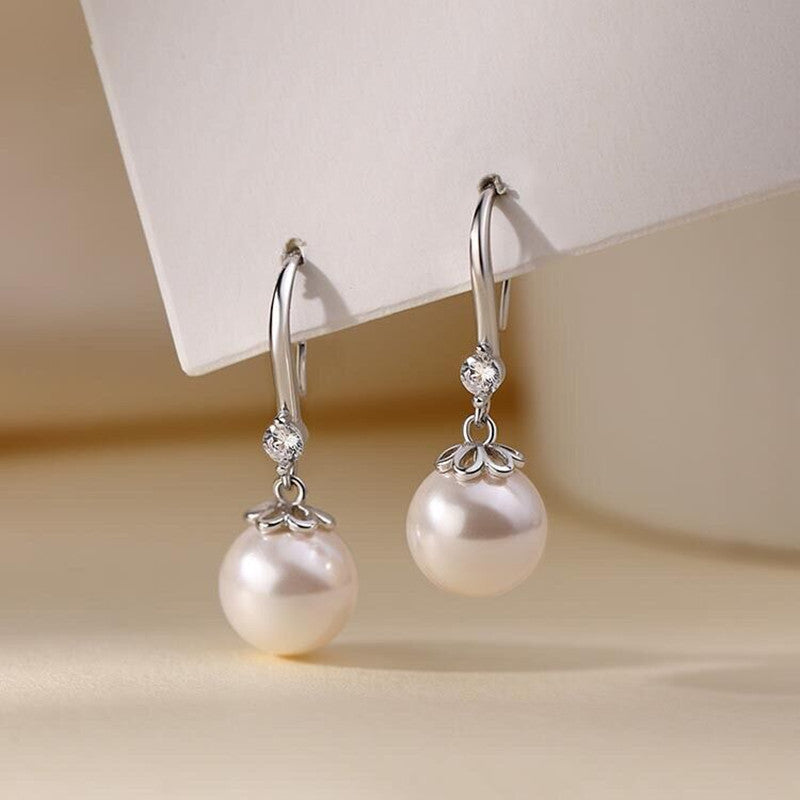 Sterling Sier White Gold Plated Light Luxury Stud Earrings