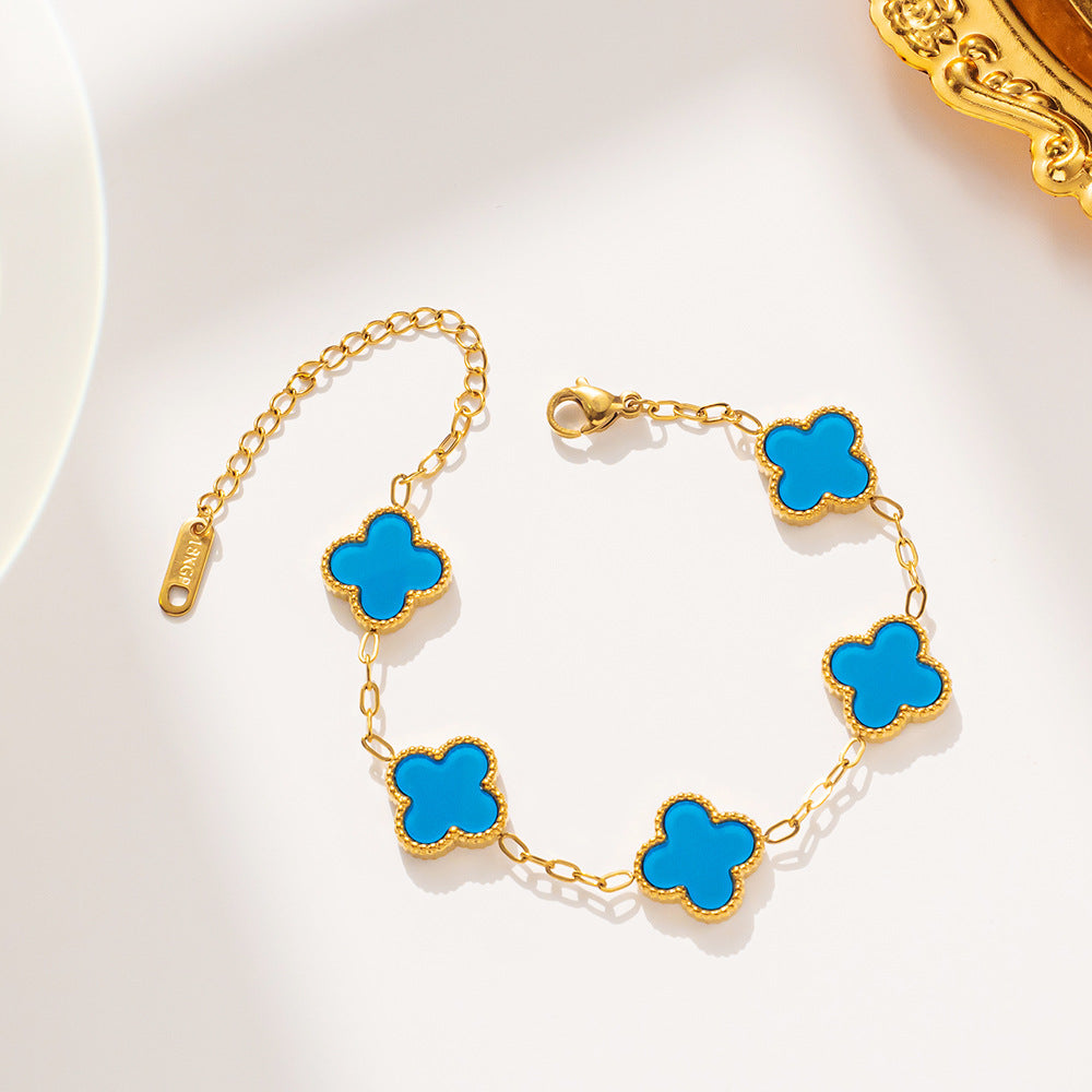 Version Light Luxury Good Luck Double-sided Pork Bracelets