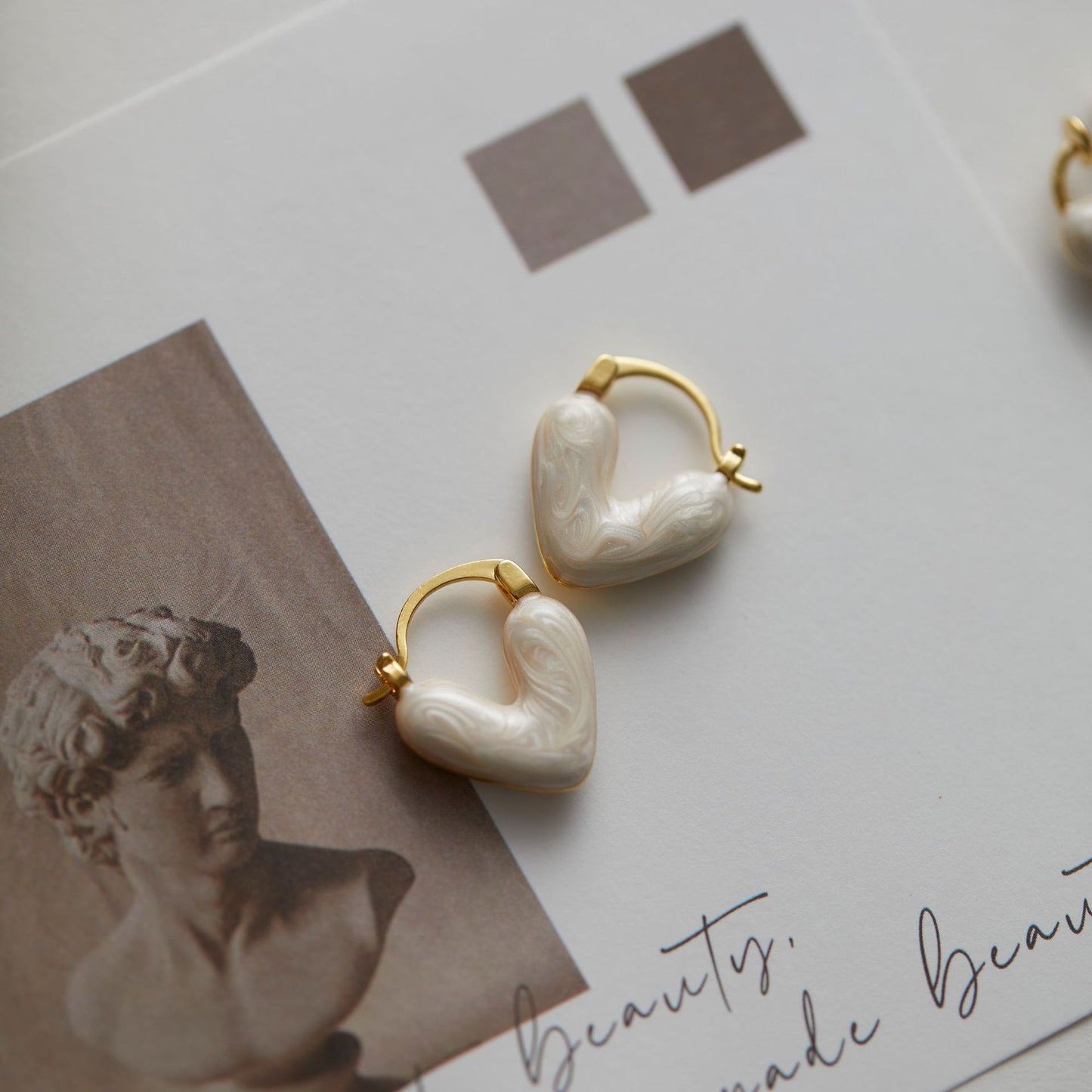 Streamer Texture French Simplicity High-grade Versatile Earrings