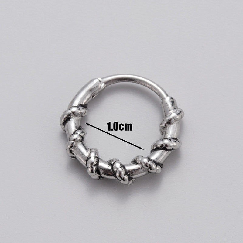 Men's Stainless Steel Casting Skull Totem Trendy Retro Earrings